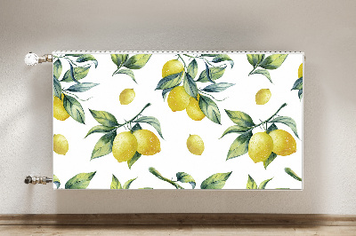 Magnetic radiator mat Yellow lemons