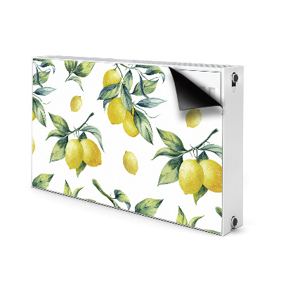 Magnetic radiator mat Yellow lemons