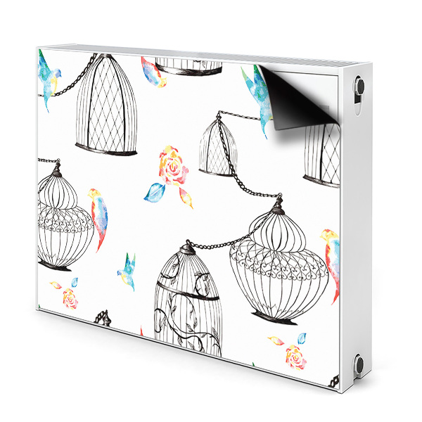 Decorative radiator cover Bird cages