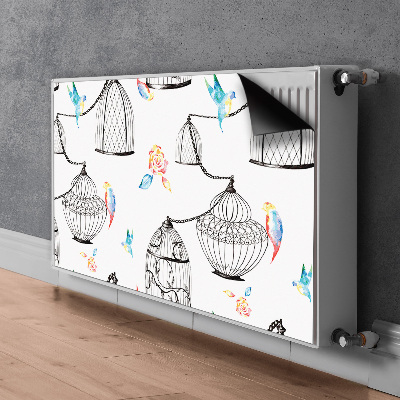 Decorative radiator cover Bird cages