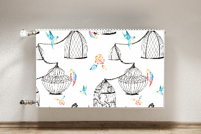 Decorative radiator cover Bird cages