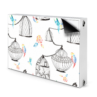 Decorative radiator cover Bird cages