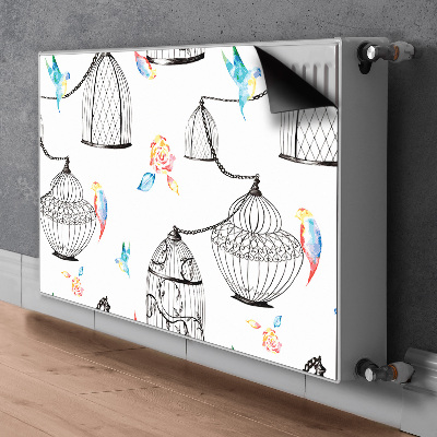 Decorative radiator cover Bird cages