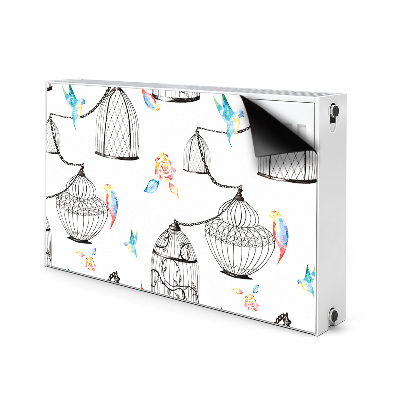 Decorative radiator cover Bird cages