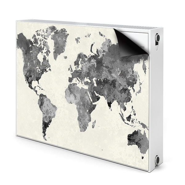 Magnetic radiator cover Old World Map