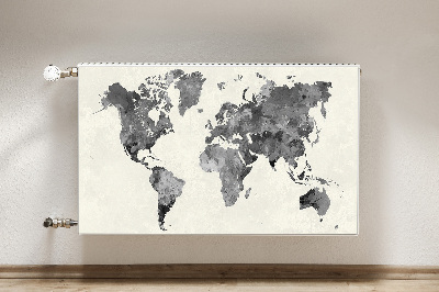 Magnetic radiator cover Old World Map