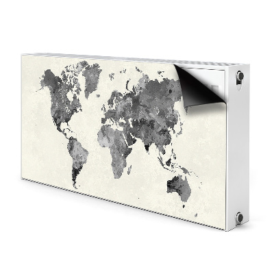 Magnetic radiator cover Old World Map