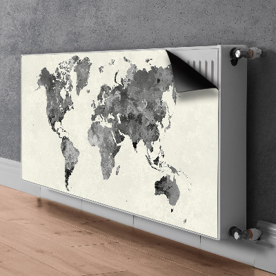 Magnetic radiator cover Old World Map