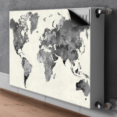 Magnetic radiator cover Old World Map