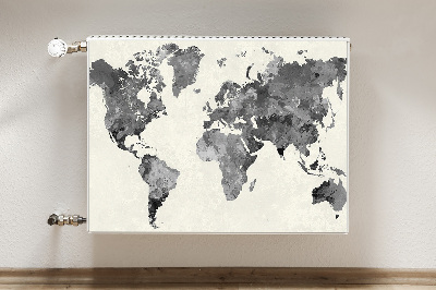 Magnetic radiator cover Old World Map