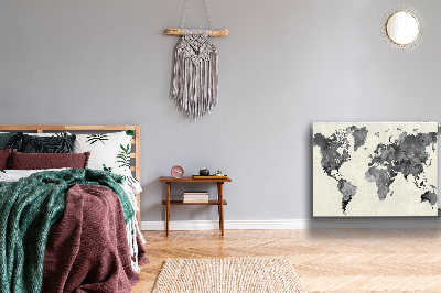 Magnetic radiator cover Old World Map