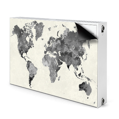 Magnetic radiator cover Old World Map