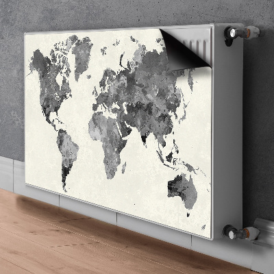 Magnetic radiator cover Old World Map