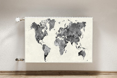 Magnetic radiator cover Old World Map