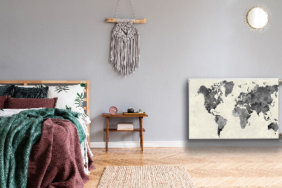 Magnetic radiator cover Old World Map