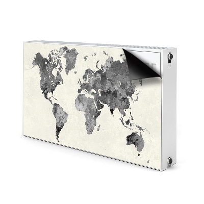 Magnetic radiator cover Old World Map