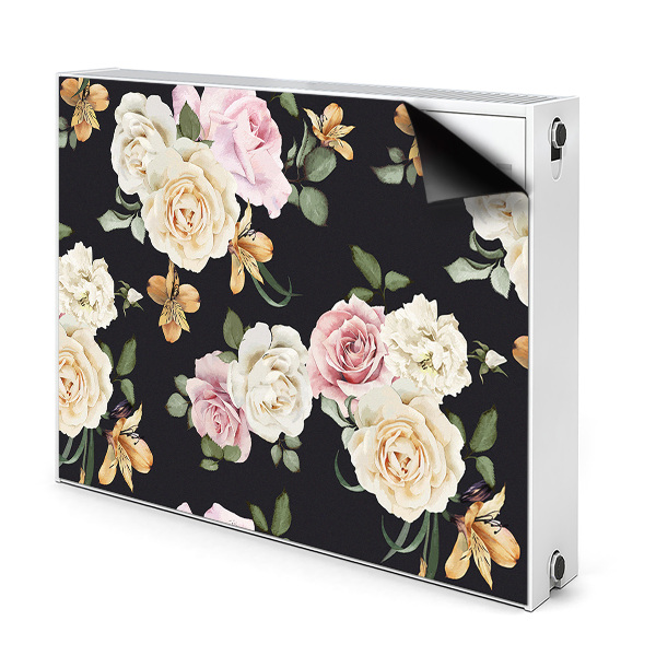 Magnetic radiator mat Vintage roses