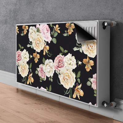 Magnetic radiator mat Vintage roses