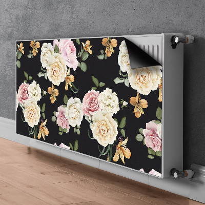 Magnetic radiator mat Vintage roses