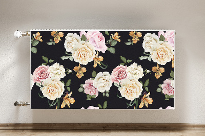 Magnetic radiator mat Vintage roses