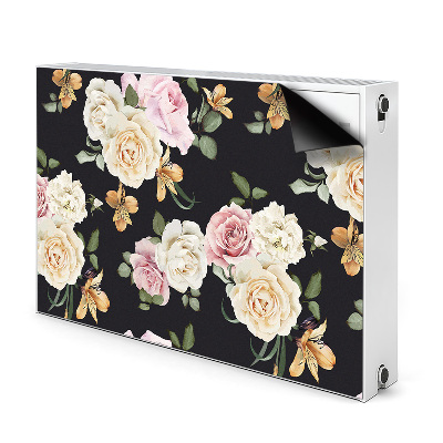 Magnetic radiator mat Vintage roses