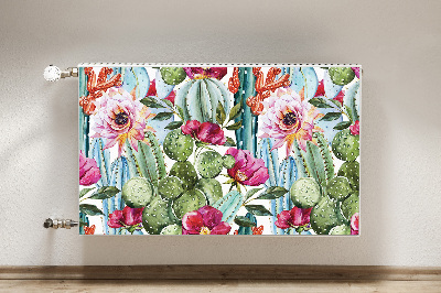 Magnetic radiator mat Tropical garden