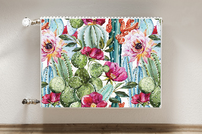 Magnetic radiator mat Tropical garden