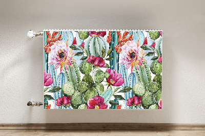 Magnetic radiator mat Tropical garden