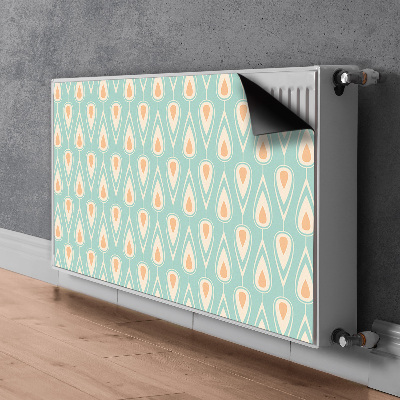 Magnetic radiator mat Retro pattern