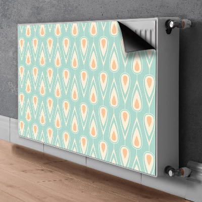 Magnetic radiator mat Retro pattern