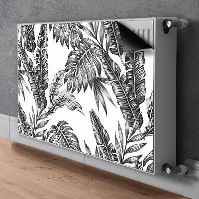 Magnetic radiator cover Palm leaves