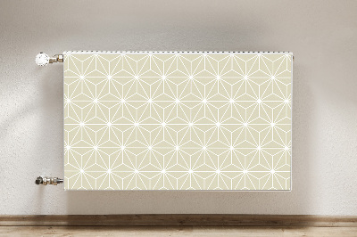 Magnetic radiator mat Geometric pattern