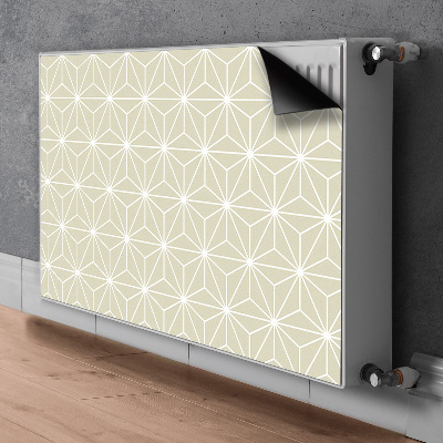 Magnetic radiator mat Geometric pattern