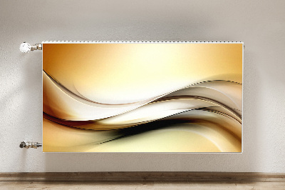 Radiator cover Beige abstraction