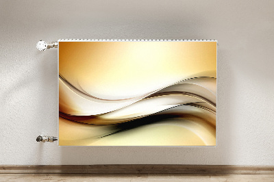 Radiator cover Beige abstraction