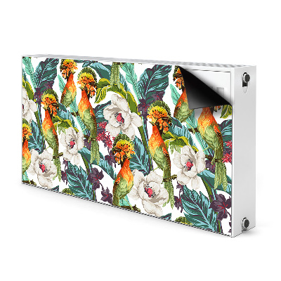 Magnetic radiator mat Exotic birds