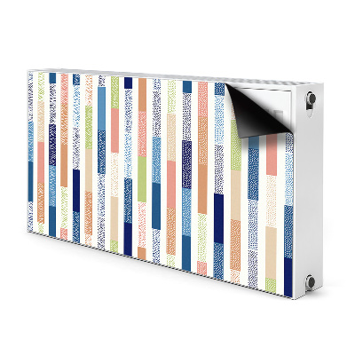 Decorative radiator cover Colorful stripes