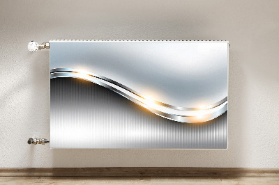 Decorative radiator mat Silver passage