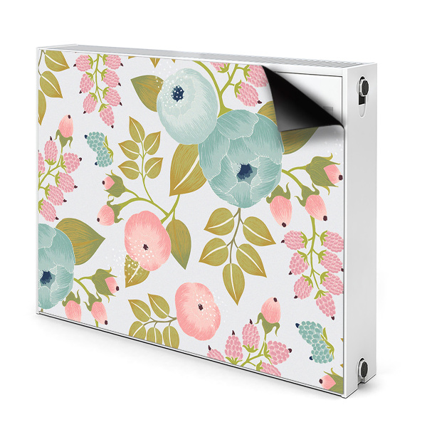 Magnetic radiator mat Spring flowers