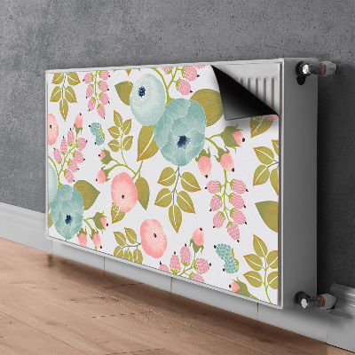 Magnetic radiator mat Spring flowers