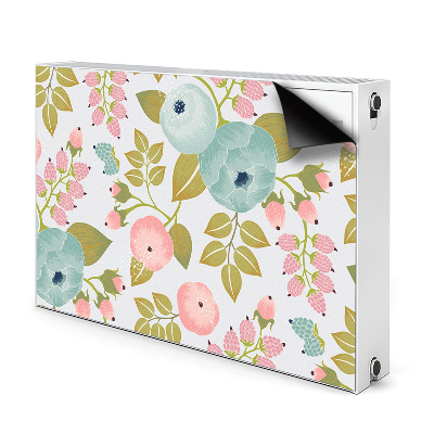 Magnetic radiator mat Spring flowers