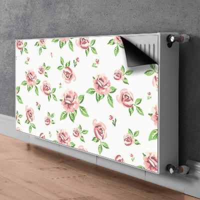 Decorative radiator mat Pastel flowers