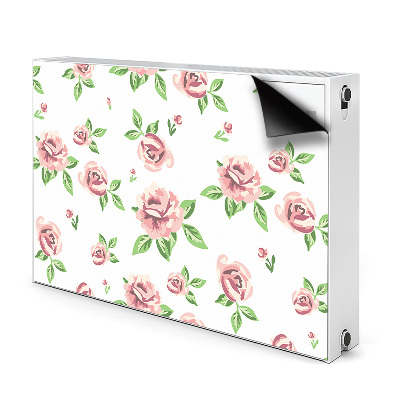 Decorative radiator mat Pastel flowers