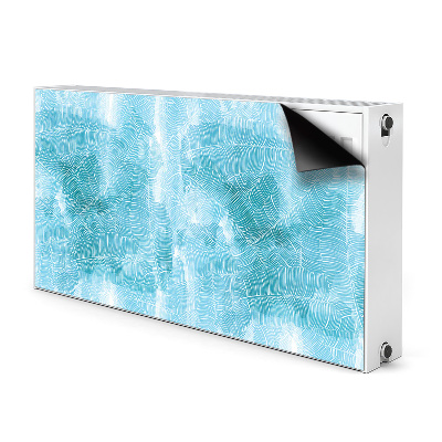 Magnetic radiator mat Tropical pattern