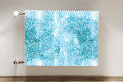 Magnetic radiator mat Tropical pattern