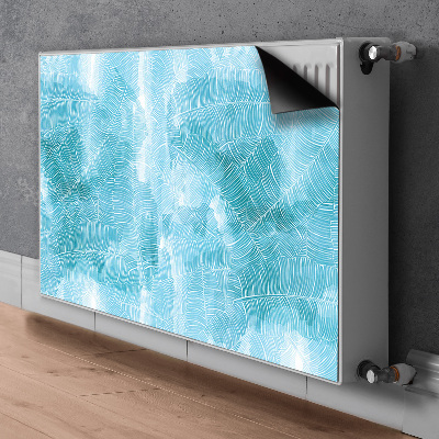 Magnetic radiator mat Tropical pattern