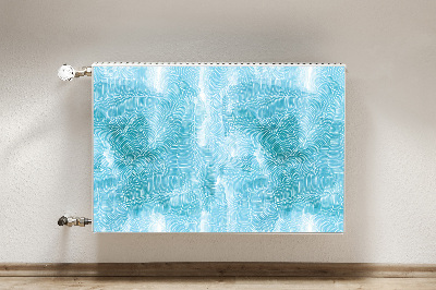 Magnetic radiator mat Tropical pattern