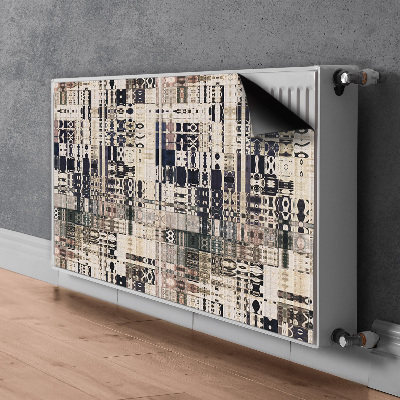 Decorative radiator cover Boho tile style