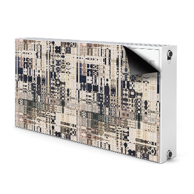 Decorative radiator cover Boho tile style