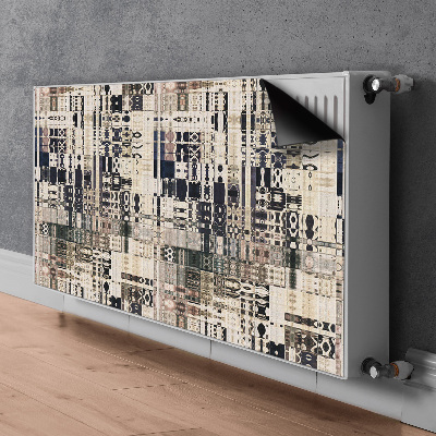 Decorative radiator cover Boho tile style